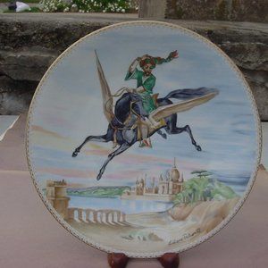 VINTAGE LIMOGES 1001 ARABIAN NIGHTS COLLECTOR PLATE "THE MAGIC HORSE"